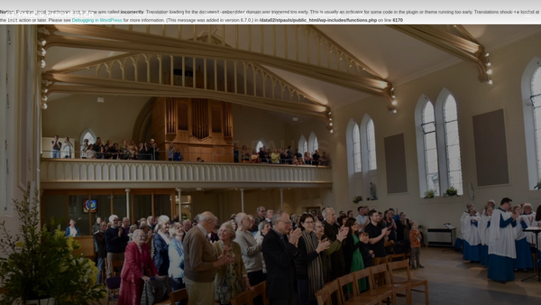 Screenshot of the The Parochial Church Council Of The Ecclesiastical Parish Of St Paul's, Chichester website