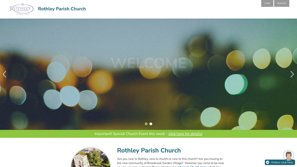Screenshot of the The Parochial Church Council Of The Ecclesiastical Parish Of St Mary & St John Rothley website