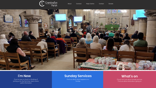 Screenshot of the The Parochial Church Council Of The Ecclesiastical Parish Of St. Nicholas, Cramlington website