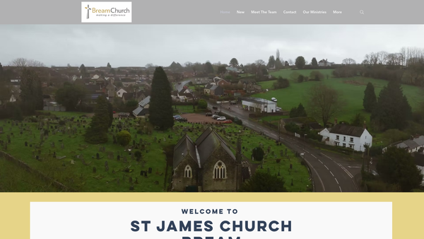 Screenshot of the St James, PCC Bream website