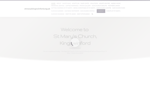 Screenshot of the The Parochial Church Council and ecclesiastical parish of Kingswinford, St Mary website