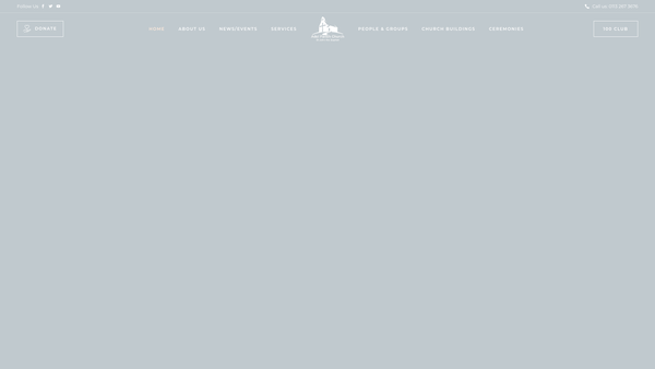 Screenshot of the The Parochial Church Council Of The Ecclesiastical Parish Of St John The Baptist, Adel website