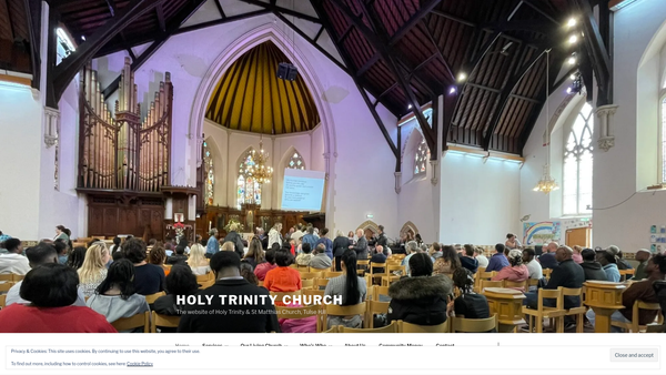 Screenshot of the The Parochial Church Council Of The Ecclesiastical Parish Of Holy Trinity & St Matthias, Tulse Hill website