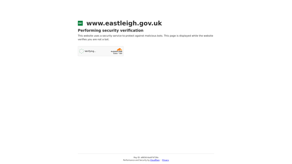 Screenshot of the Mayor Of Eastleigh Charity Appeal Fund website