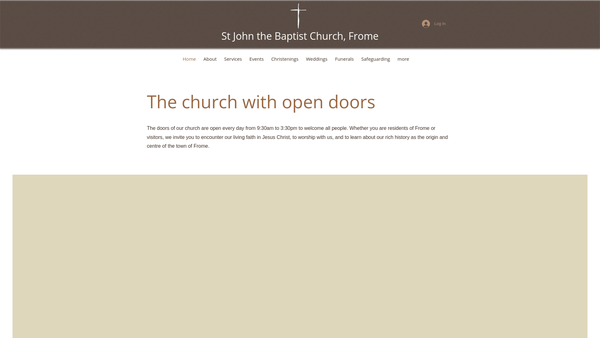 Screenshot of the The Parochial Church Council Of The Ecclesiastical Parish Of Frome Selwood website