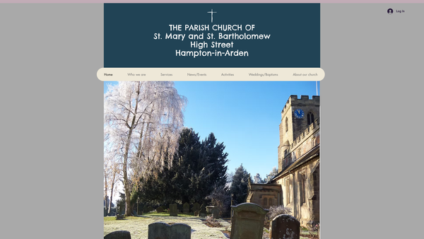 Screenshot of the The Parochial Church Council Of The Ecclesiastical Parish Of St Mary And St Bartholomew, Hampton In Arden website