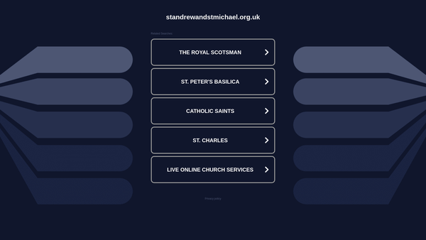 Screenshot of the The Parochial Church Council Of The Ecclesiastical Parish Of St Andrew And St Michael, Stockwell website