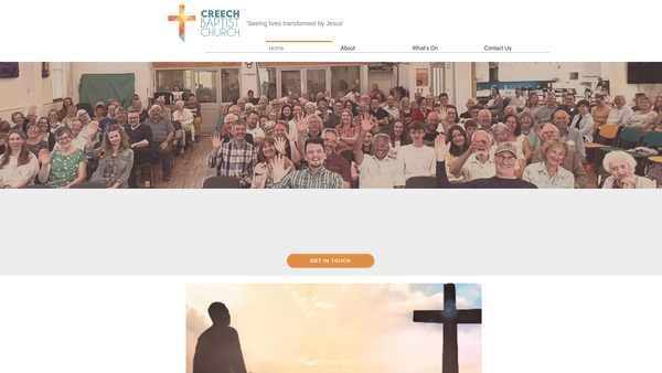 Screenshot of the Creech St Michael Baptist Church website