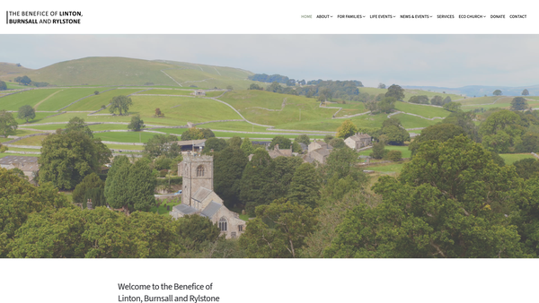 Screenshot of the The Parochial Church Council Of The Ecclesiastical Parish Of Linton-In-Craven website