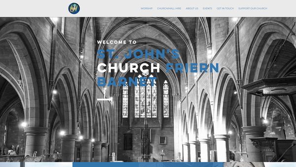 Screenshot of the The Parochial Church Council Of The Ecclesiastical Parish Of Friern Barnet website