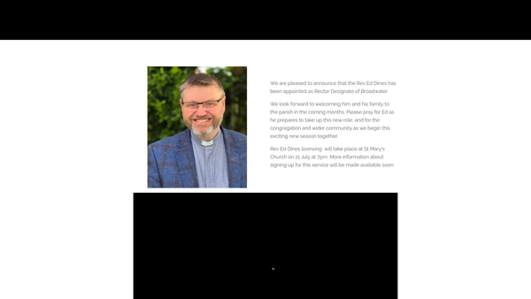 Screenshot of the The Parochial Church Council Of The Ecclesiastical Parish Of Broadwater Worthing website