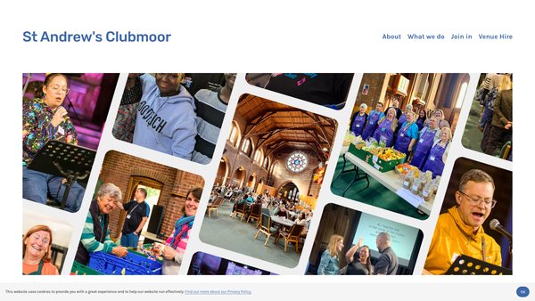 Screenshot of the The Parochial Church Council Of The Ecclesiastical Parish Of Clubmoor website