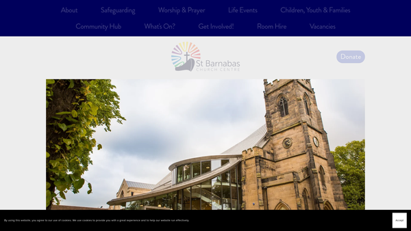 Screenshot of the The Parochial Church Council Of The Ecclesiastical Parish Of St Barnabas, Erdington website