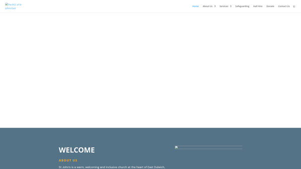 Screenshot of the The Parochial Church Council Of The Ecclesiastical Parish Of St John The Evangelist, East Dulwich website