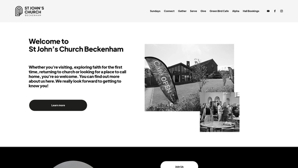 Screenshot of the The Parochial Church Council Of The Ecclesiastical Parish Of St John The Baptist Eden Park website