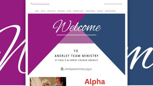 Screenshot of the The Parochial Church Council Of The Ecclesiastical Parish Of Christ Church And St Pauls Anerley website