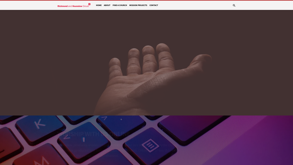 Screenshot of the Richmond And Hounslow Circuit Of The Methodist Church website