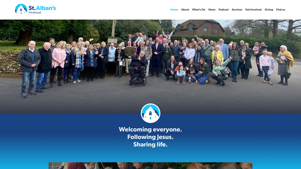 Screenshot of the The Parochial Church Council Of The Ecclesiastical Parish Of Hindhead website