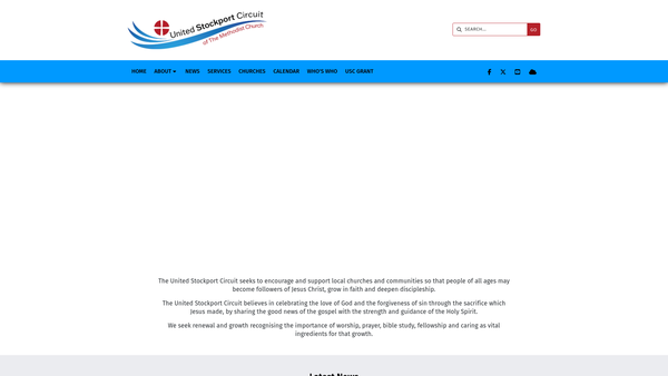 Screenshot of the United Stockport Circuit website