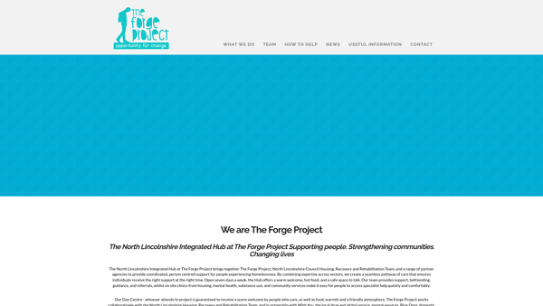 Screenshot of the The Forge Project website