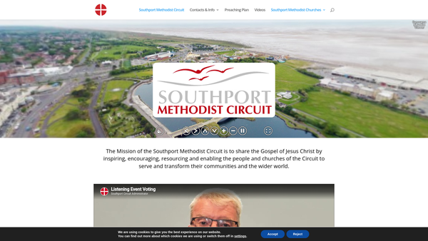 Screenshot of the Southport Methodist Circuit website