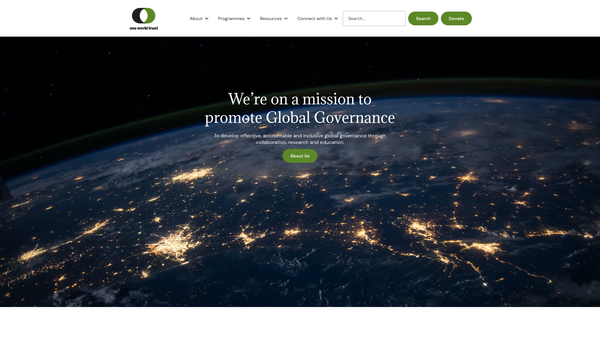Screenshot of the One World Trust website