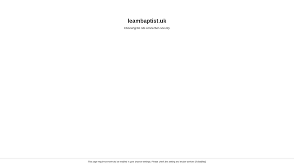 Screenshot of the Leamington Spa Baptist Church website