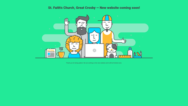 Screenshot of the The Parochial Church Council Of The Ecclesiastical Parish Of Great Crosby St Faith website