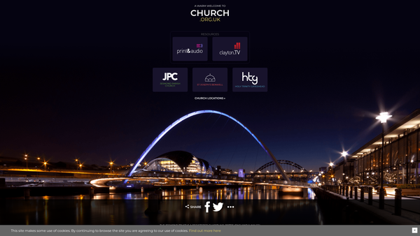 Screenshot of the The Parochial Church Council Of The Ecclesiastical Parish Of Jesmond website