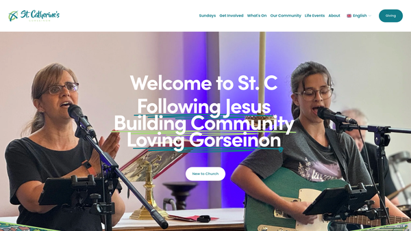 Screenshot of the The Parish of Casllwchwr and Gorseinon website