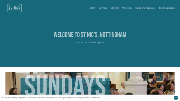 Screenshot of the The Parochial Church Council Of The Ecclesiastical Parish Of St Nicholas, Nottingham website