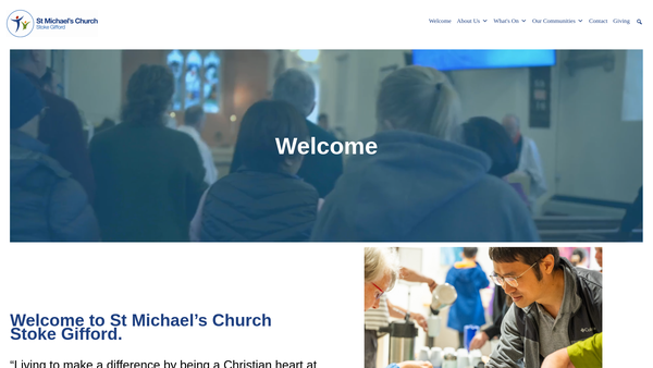 Screenshot of the The Parochial Church Council Of The Ecclesiastical Parish Of Stoke Gifford website