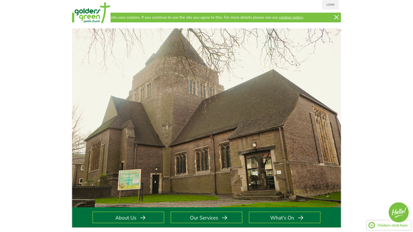 Screenshot of the The Parochial Church Council Of The Ecclesiastical Parish Of Golders Green website