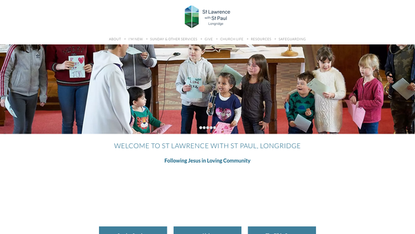 Screenshot of the The Parochial Church Council Of The Ecclesiastical Parish Of St. Lawrence With St. Paul, Longridge website