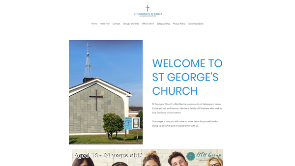 Screenshot of the The Parochial Church Council Of The Ecclesiastical Parish Of St George New Thundersley website