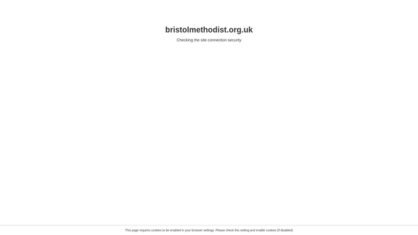 Screenshot of the Bristol District Of The Methodist Church website