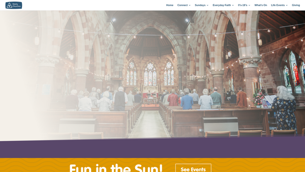 Screenshot of the The Parochial Church Council Of The Ecclesiastical Parish Of Holy Trinity, Meole Brace, Shrewsbury website