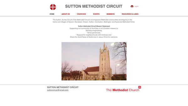 Screenshot of the Sutton Methodist Circuit website