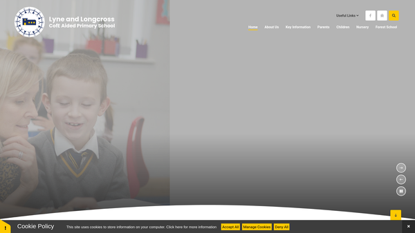 Screenshot of the Lyne & Longcross School PTFA website