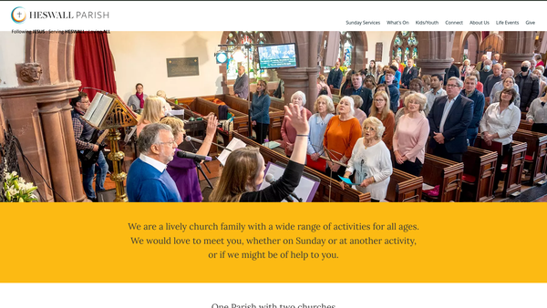 Screenshot of the The Parochial Church Council Of The Ecclesiastical Parish Of St Peter, Heswall website