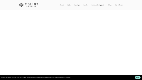 Screenshot of the The Parochial Church Council Of The Ecclesiastical Parish Of St John, Bowling, Bradford website