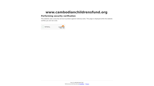 Screenshot of the Cambodian Children's Fund UK website
