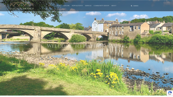 Screenshot of the Haydon Bridge And Haydon Parish Development Trust website