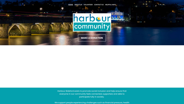 Screenshot of the Harbour Bideford website