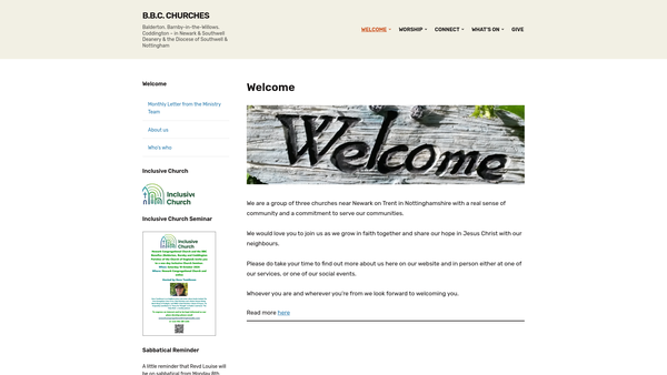 Screenshot of the The Parochial Church Council Of The Ecclesiastical Parish Of St. Giles Balderton, Southwell And Nottingham website