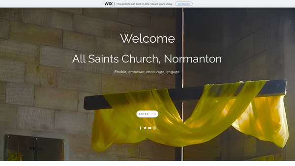 Screenshot of the The Parochial Church Council Of The Ecclesiastical Parish Of All Saints, Church Normanton website