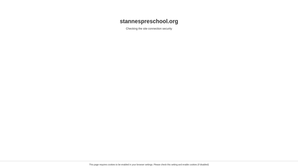 Screenshot of the St Anne's Pre-School (Chingford) website