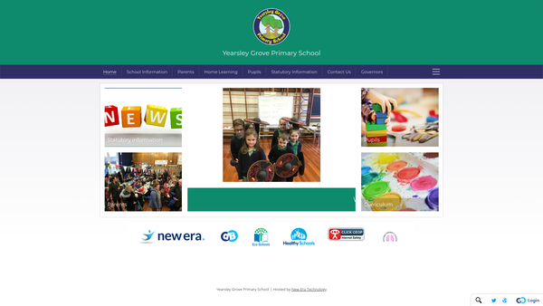 Screenshot of the Yearsley Grove Primary School Fund website