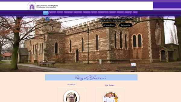 Screenshot of the The Parochial Church Council Of The Ecclesiastical Parish Of St Lawrence, Frodingham website