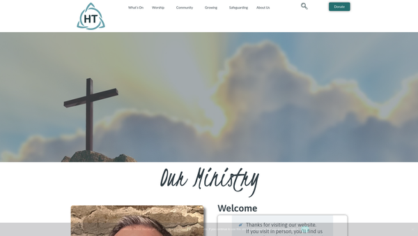 Screenshot of the The Parochial Church Council Of The Ecclesiastical Parish Of Holy Trinity, Nailsea website